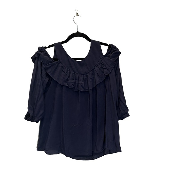 Anthropologie Maeve Cold Shoulder Top - Picture 3 of 6